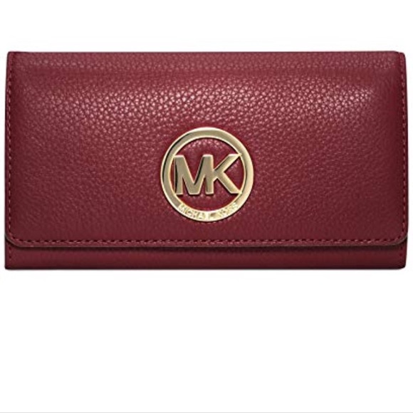 MICHAEL Michael Kors Handbags - NWT Michael Michael Kors Fulton Wallet in Claret